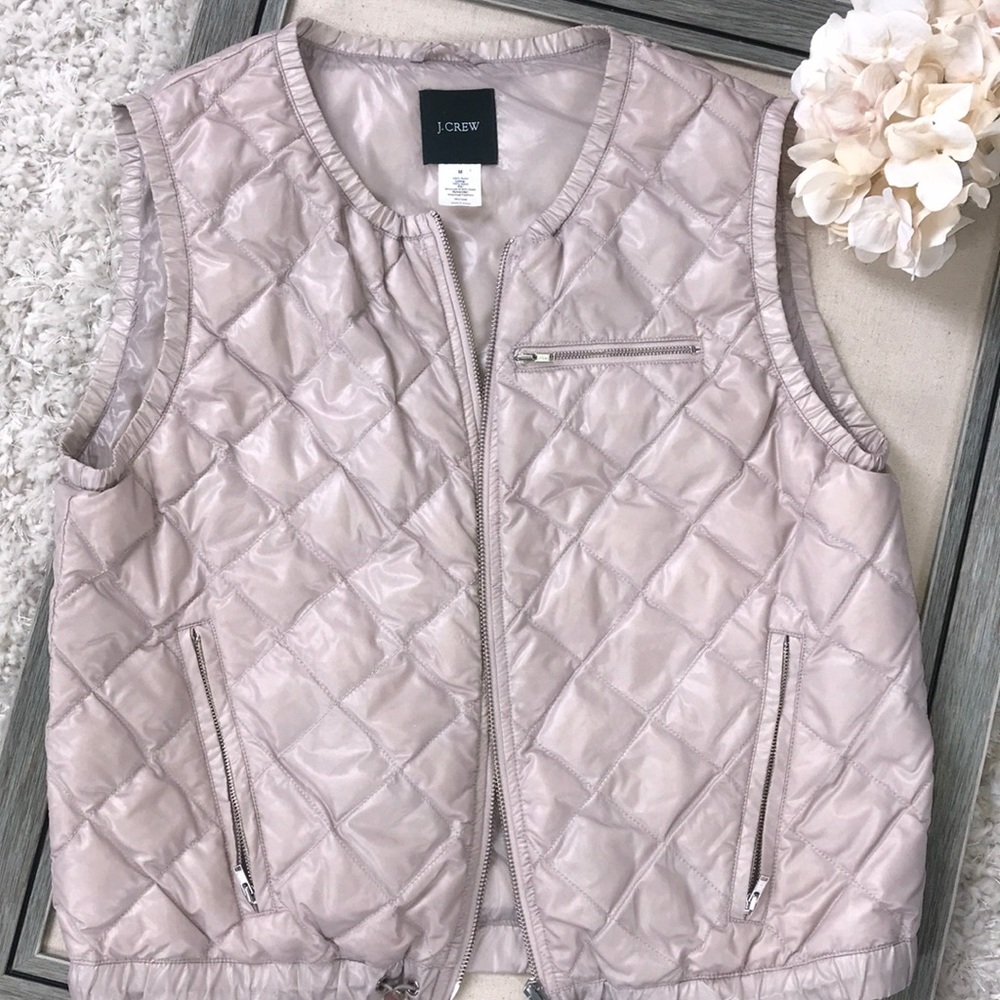 J Crew nylon light pink vest